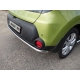 Защита заднего бампера 42 мм ТСС для Kia Soul 2014-2016