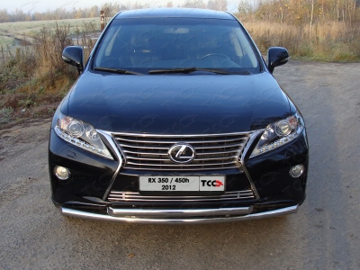 Накладка решётки радиатора 12 мм ТСС для Lexus RX-350 (кроме F-Sport) 2012-2021